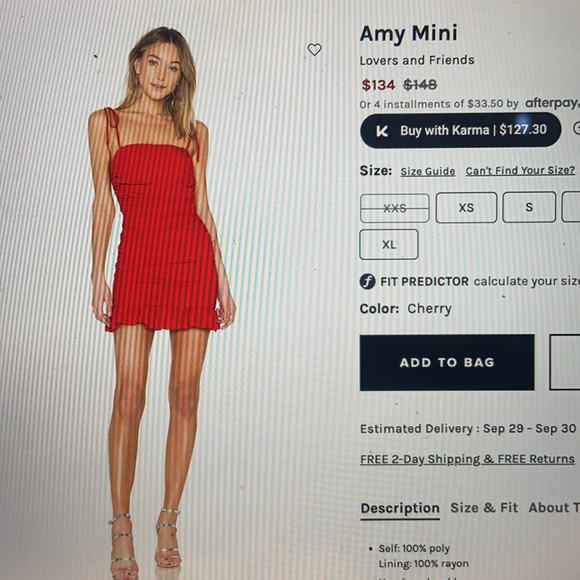 Lovers + Friends Amy Mini Dress - Red Ruched Mini - Picture 4 of 7